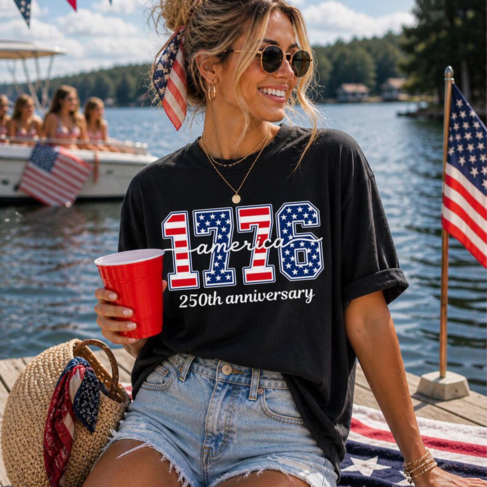 America 250th Anniversary Shirt 1776 - Patriotic 4th of July Tee