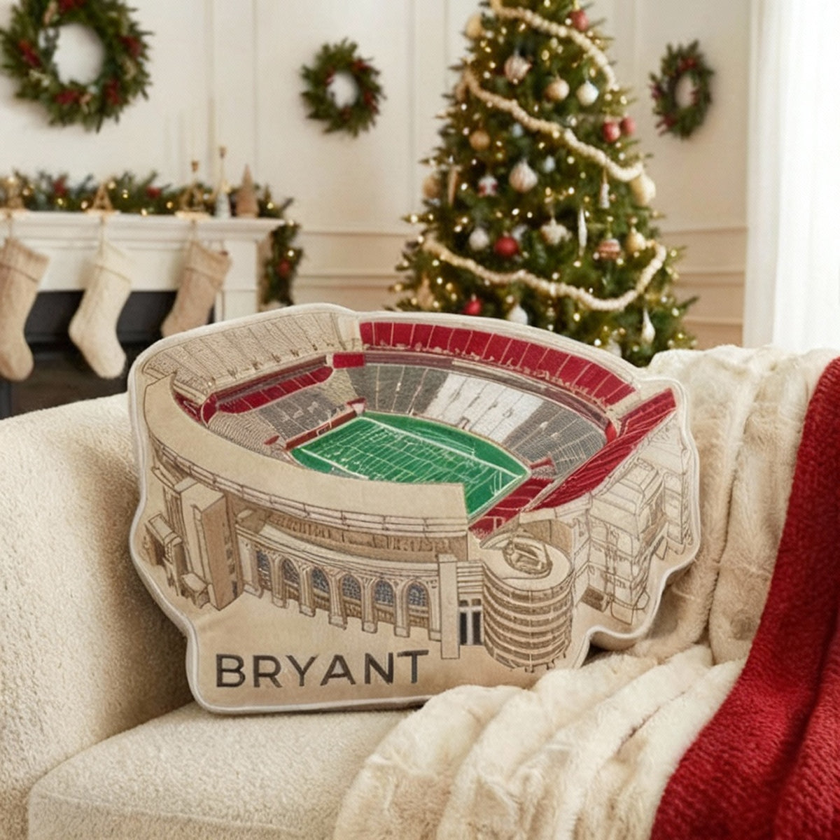 Bryant-Denny Stadium Pillow | Game Day, Christmas for Sports Fans