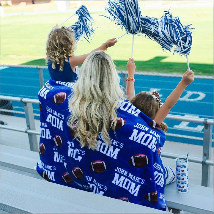 Personalized Team Spirit Bleacher Blanket - The Ultimate Sports Mom Essential | Gifts for Sports Mom