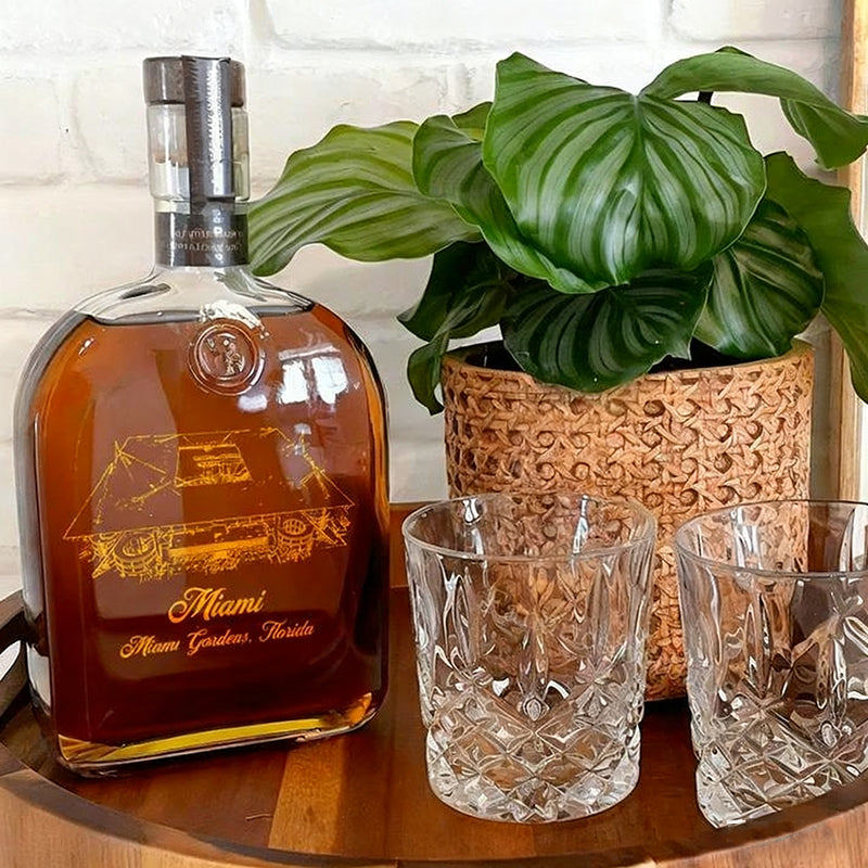 Custom Miami Stadium Whiskey Bottles-Gifts For Sports Lovers