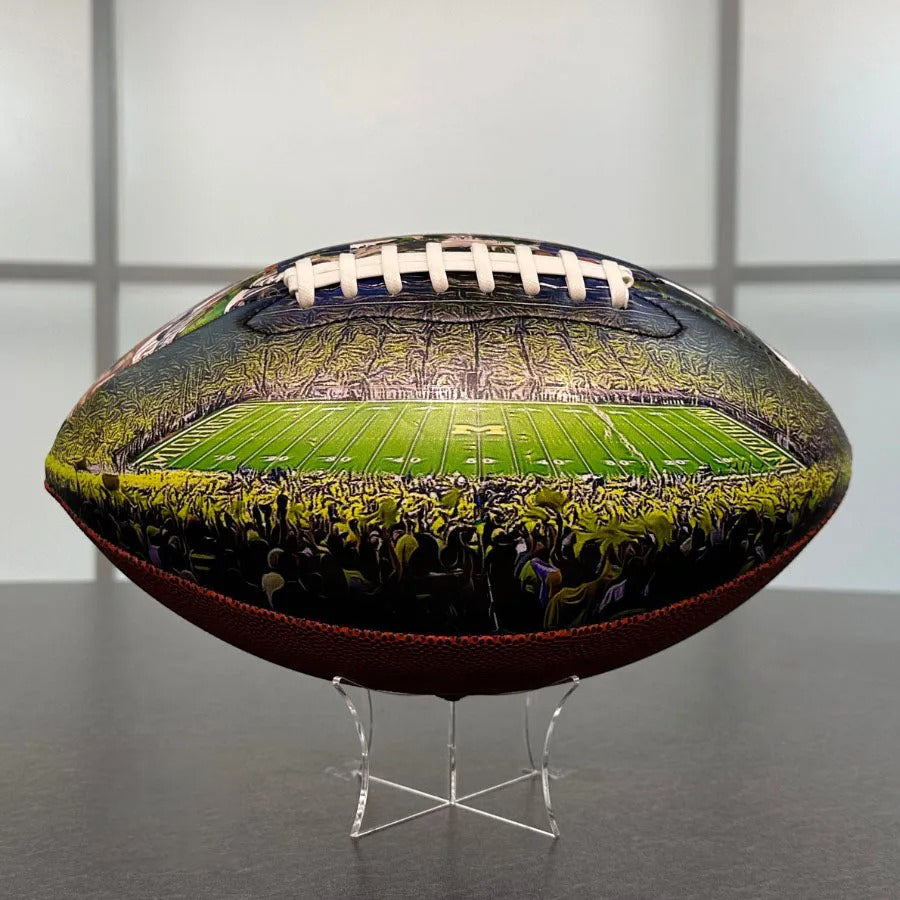 Michigan Stadium Football University Series | Custom Footballs for a College Football Fan