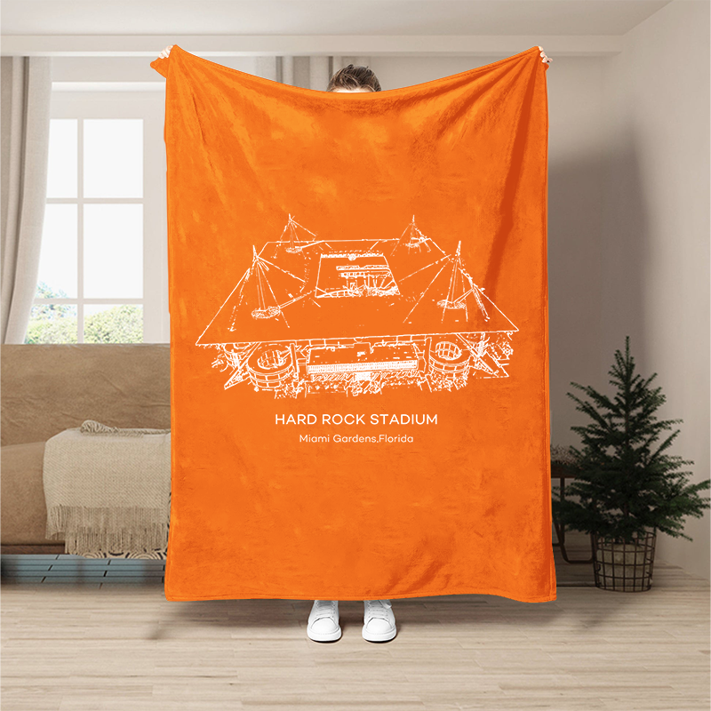 Custom Stadium Blanket Miami Gardens, Florida - Miami Hurricanes football,College Football Blanket