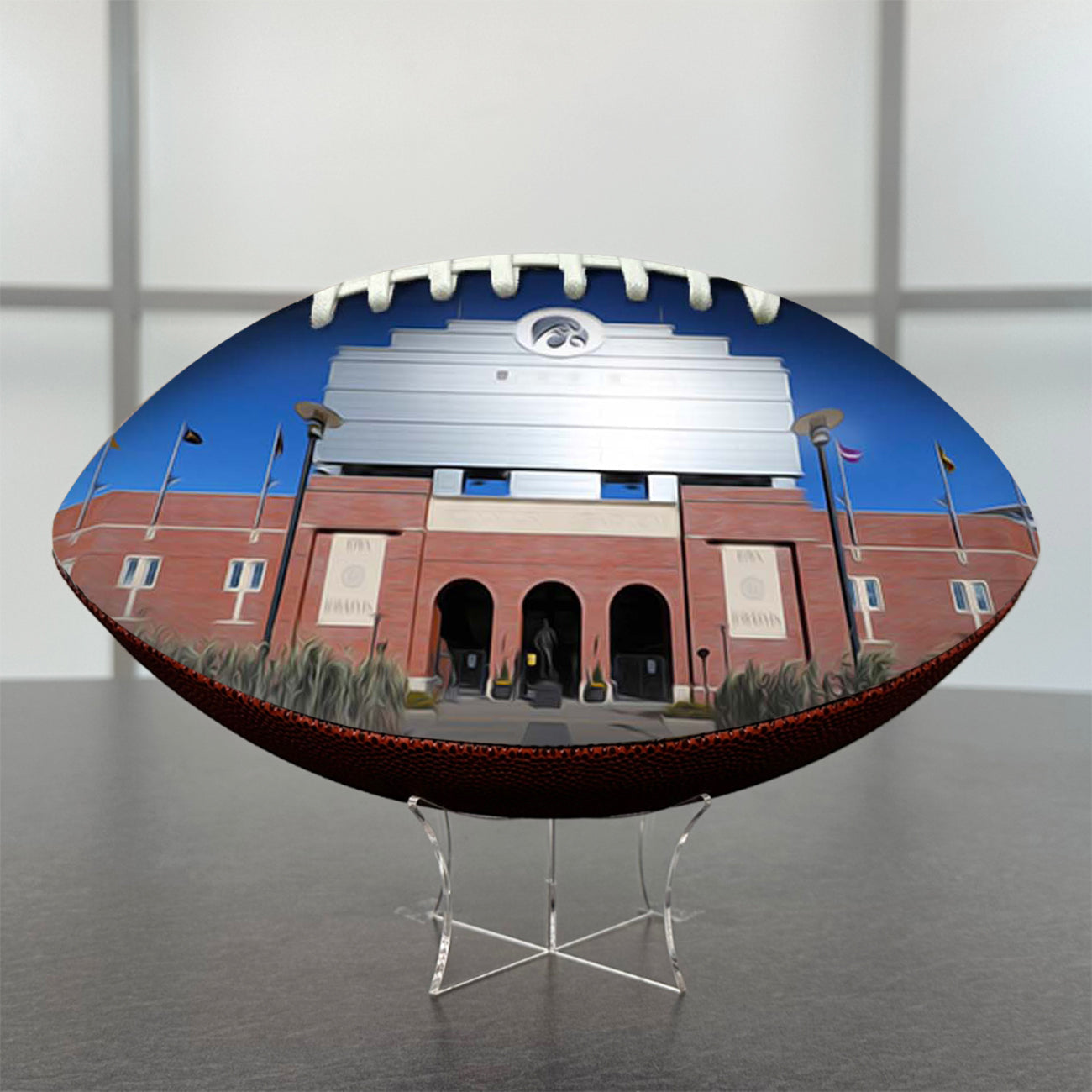 Kinnick Stadium Football University Series(2022) | Custom Footballs for a College Football Fan