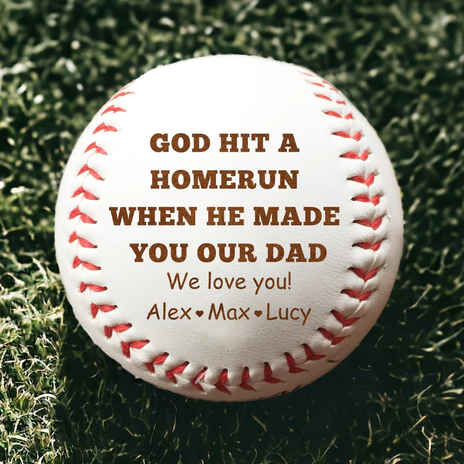 Personalized Baseball Engraving Fathers Day Baseball Gifts