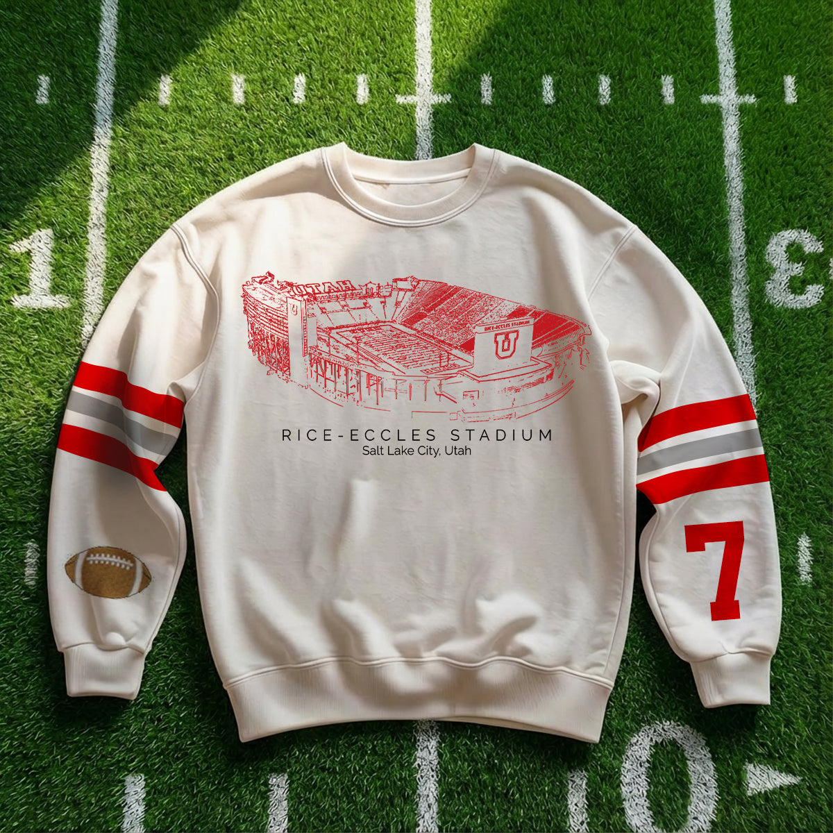 Custom Stadium Sweatshirt-Utah Utes football-College Football Sweatshirt