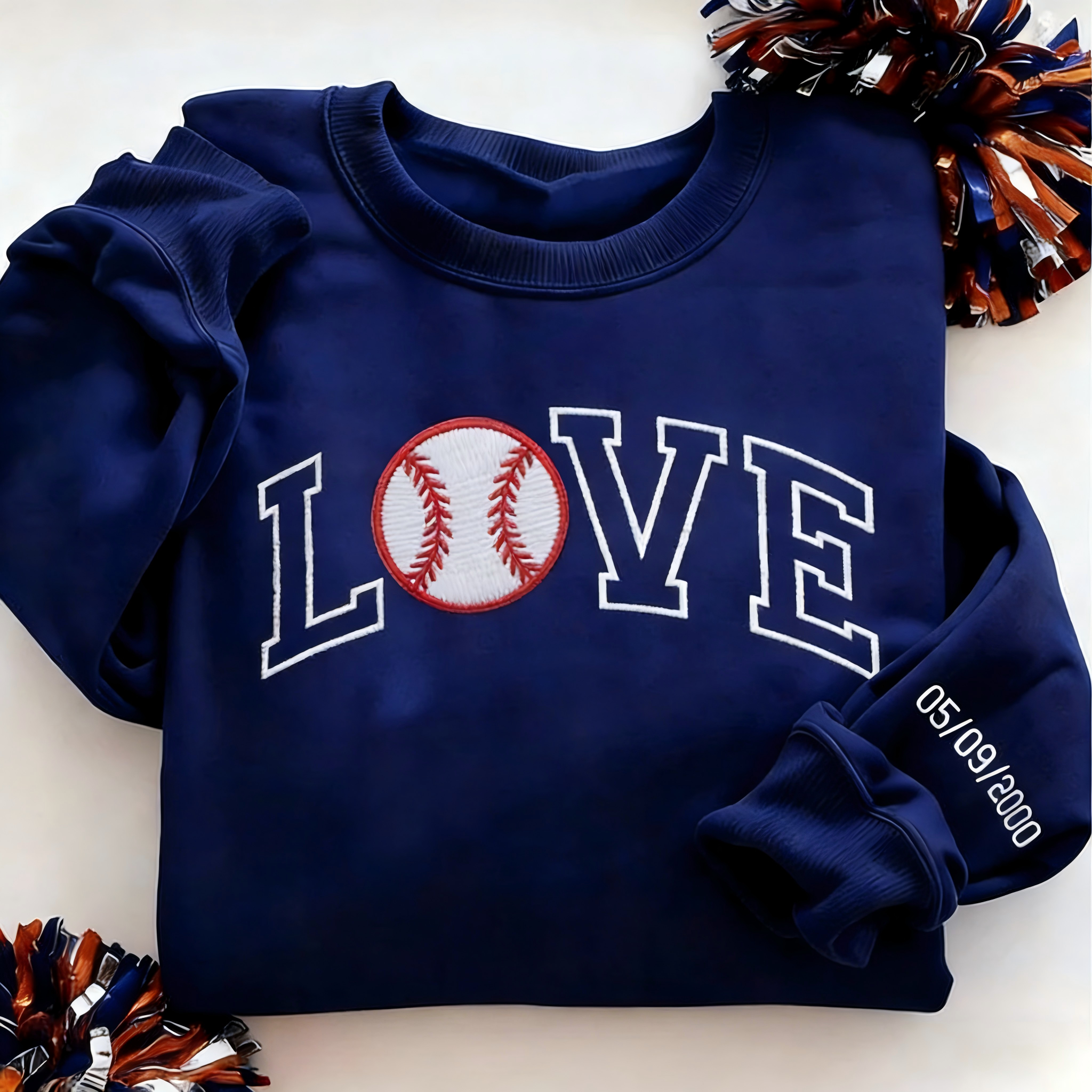 Sport LOVE Sweatshirt – Baseball Lover Valentine’s Day Gift | Couple Sweatshirt