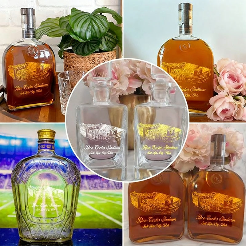 Custom Rice–Eccles Stadium Whiskey Bottles-Gifts For Sports Lovers