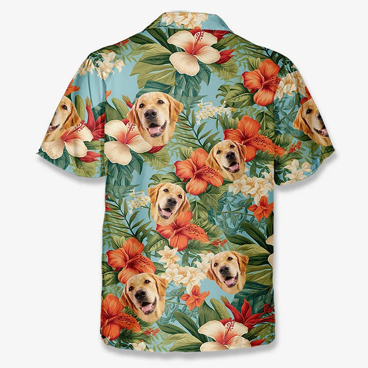 Custom Photo Let's Have Some Fun In The Sun - Dog & Cat Personalized Custom Unisex Tropical Hawaiian Aloha Shirt
