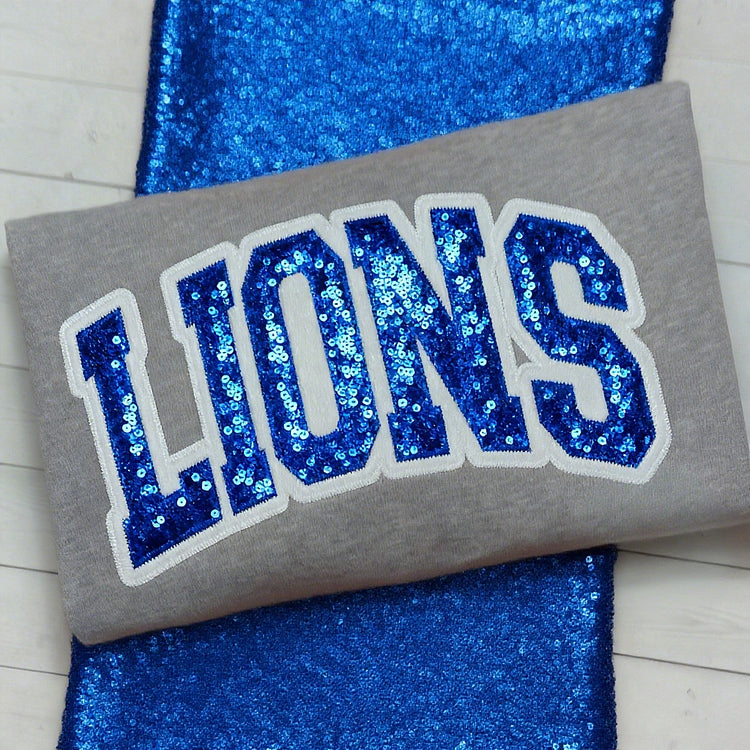 Custom School Team Sequins Appliqué Sweatshirt
