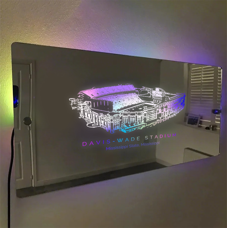Davis Wade Stadium Mirror Light-Gifts For Sports Lovers