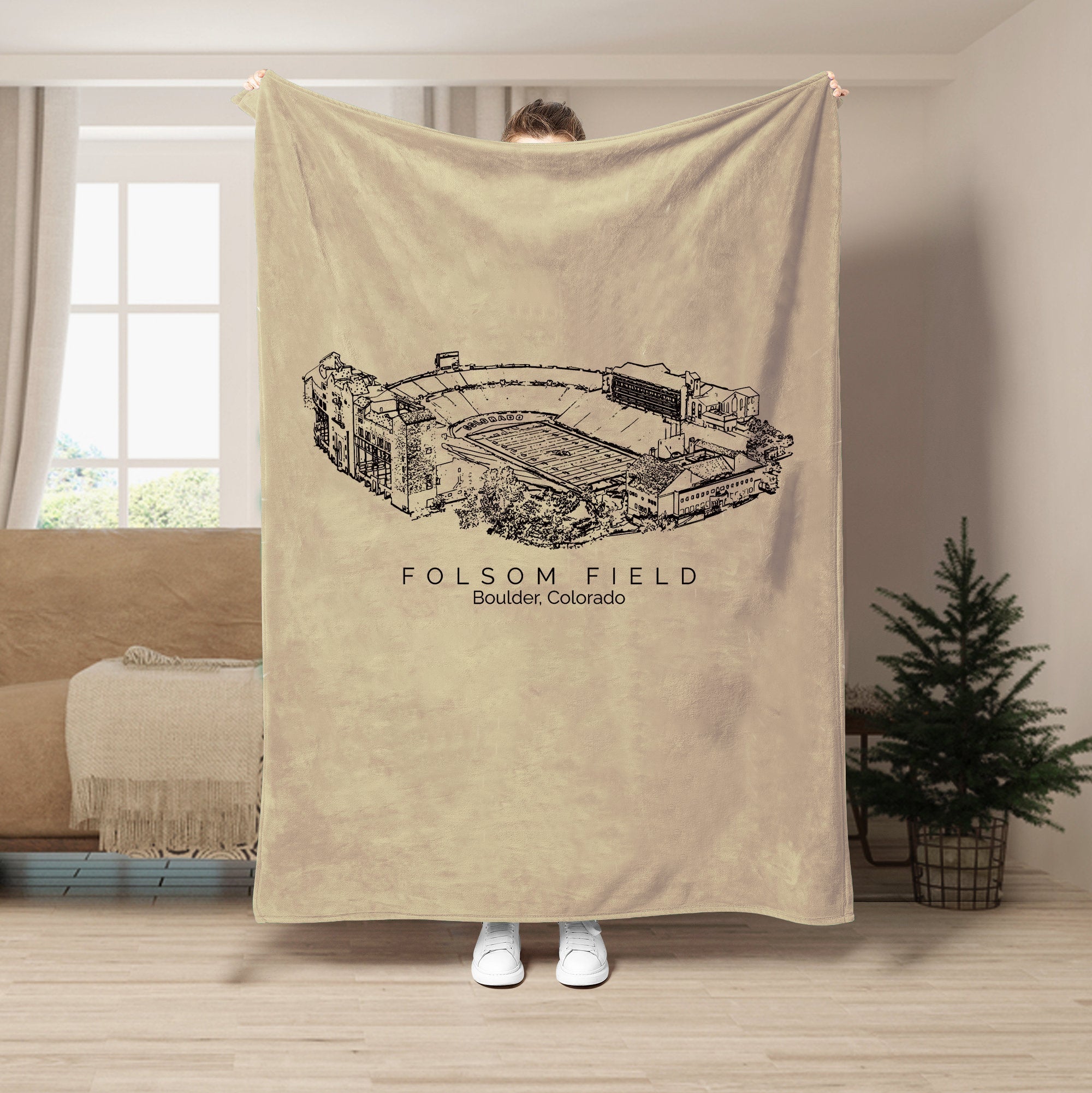 Custom Stadium Blanket Folsom Field - Colorado Buffaloes football,College Football Blanket