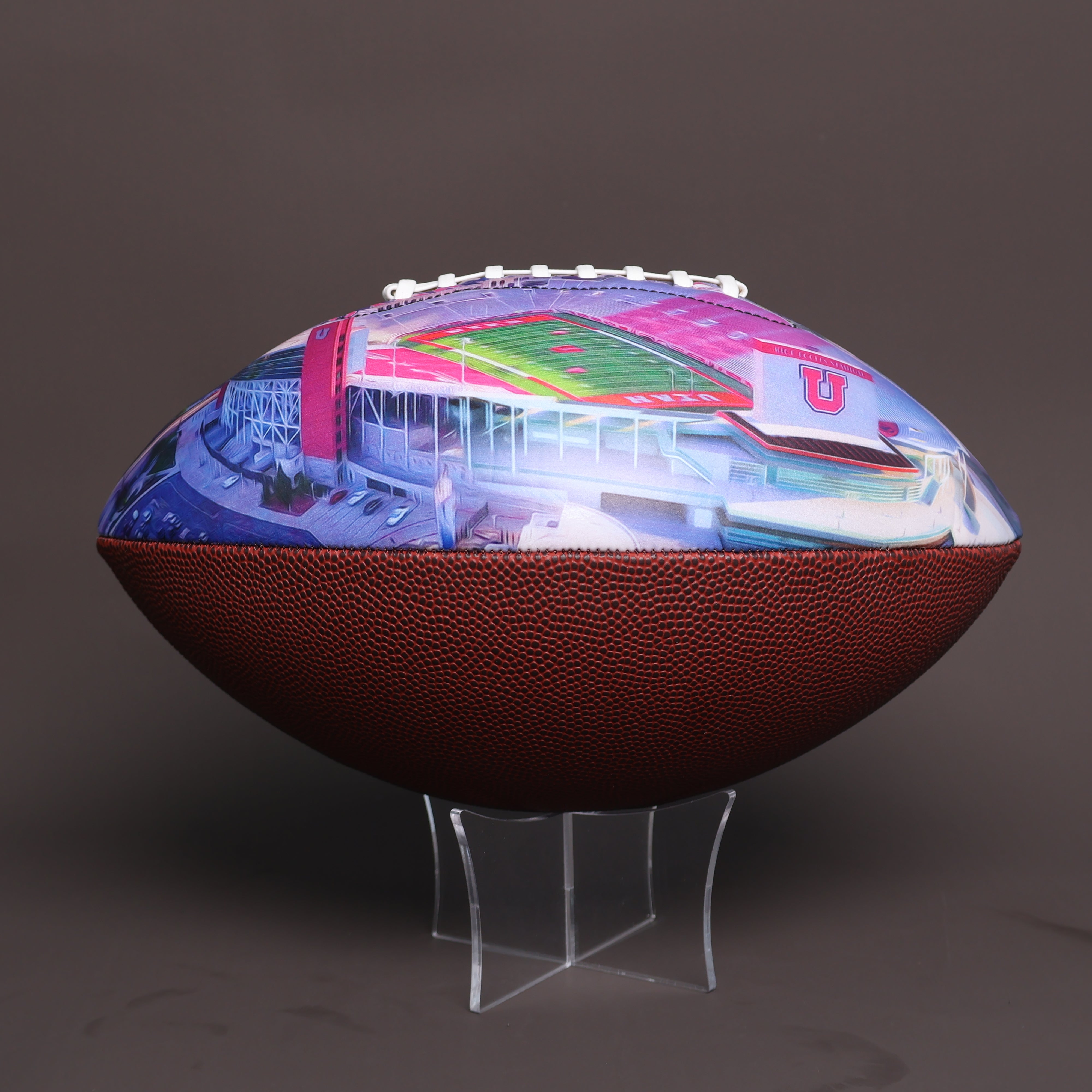 Rice-Eccles Stadium Football University Series | Custom Footballs for a College Football Fan