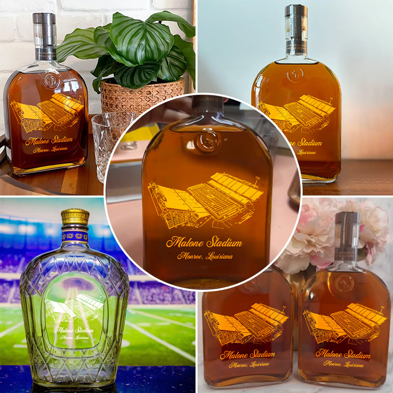 Custom Malone Stadium Whiskey Bottles-Gifts For Sports Lovers