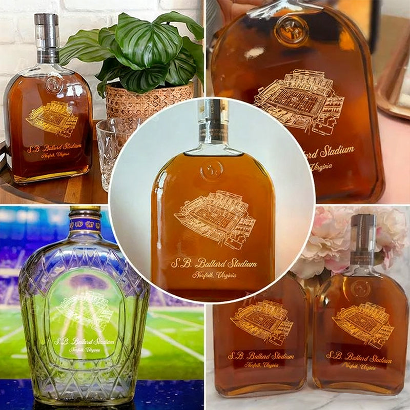 Custom S.B. Ballard Stadium Whiskey Bottles-Gifts For Sports Lovers