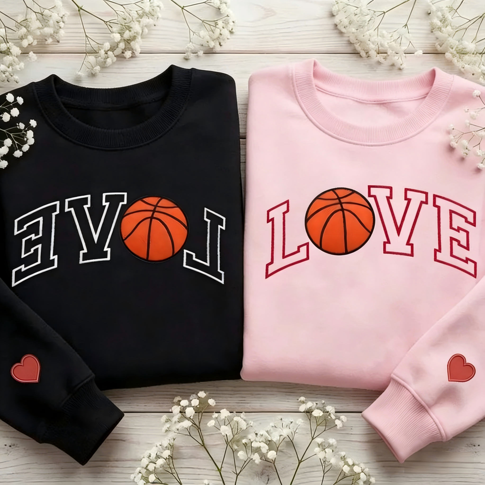 Sport LOVE Sweatshirt – Basketball Lover Valentine’s Day Gift | Couple Sweatshirt