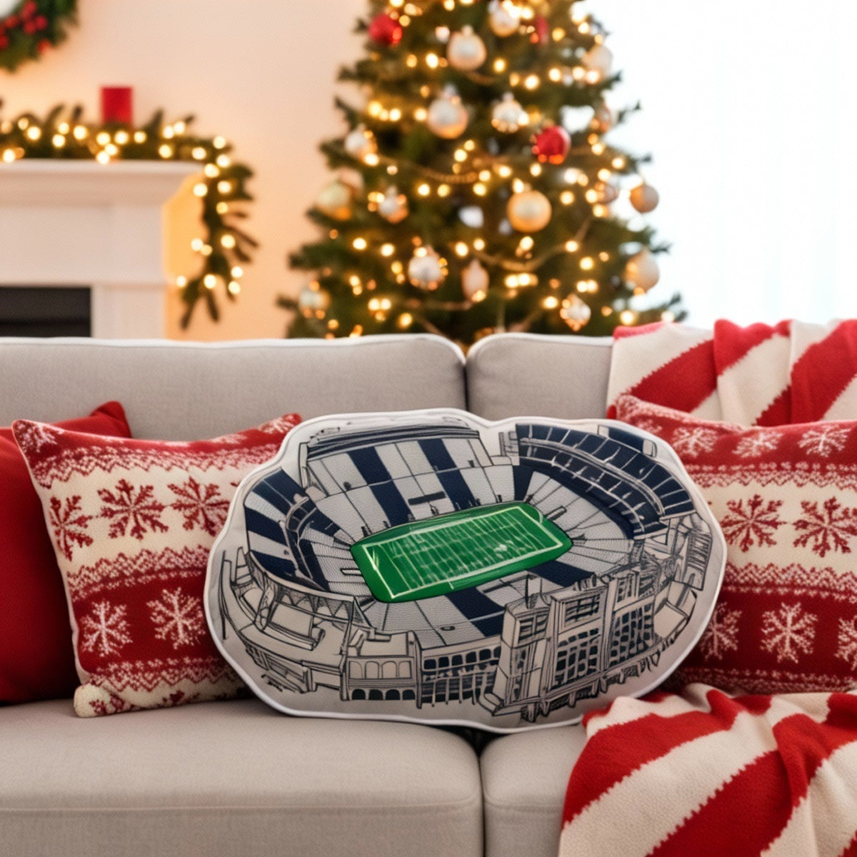 Beaver Stadium Pillow | Game Day, Christmas for Sports Fans