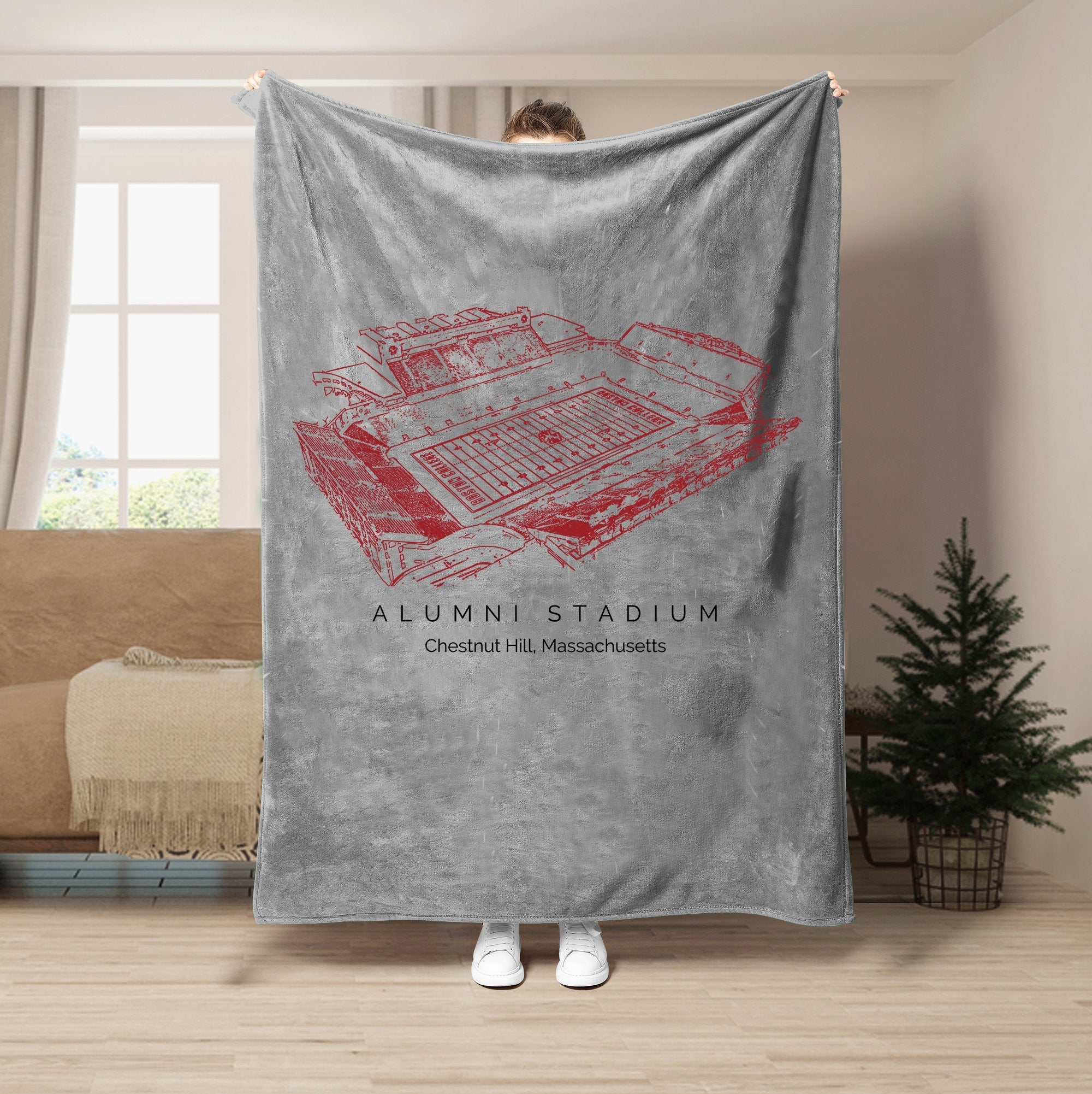 Custom Stadium Blanket Alumni Stadium - Boston College Eagles football,College Football Blanket