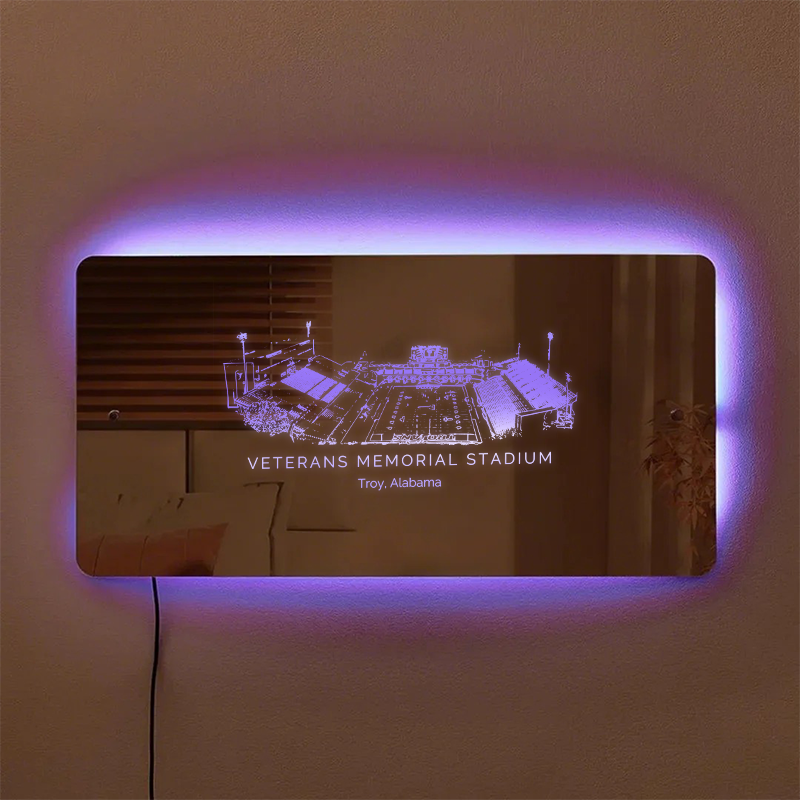 Veterans Memorial Stadium Mirror Light-Gifts For Sports Lovers