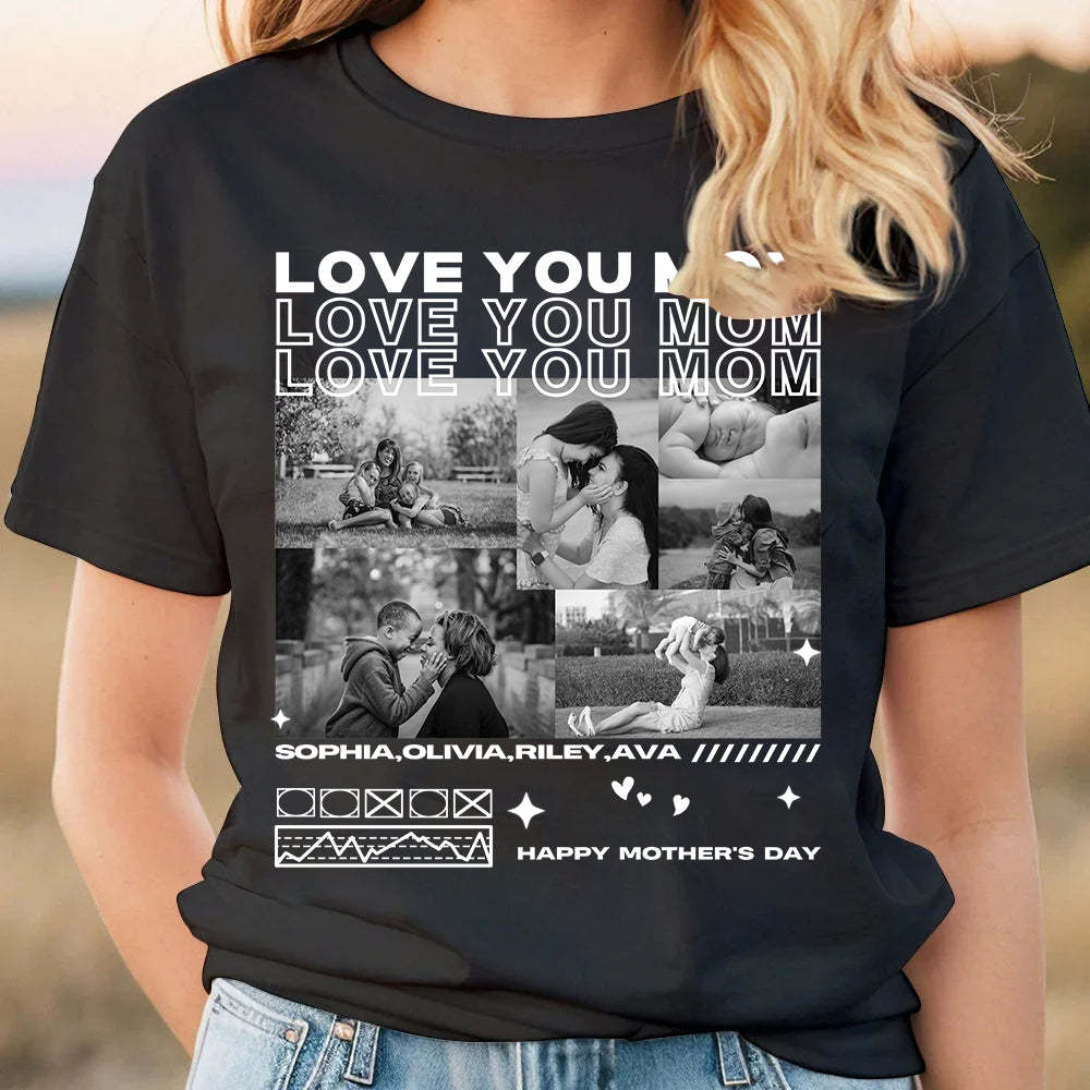 Custom Unique Personalized Vintage Photo Hoodie and T-shirt Gift for Girlfriend & Boyfriend
