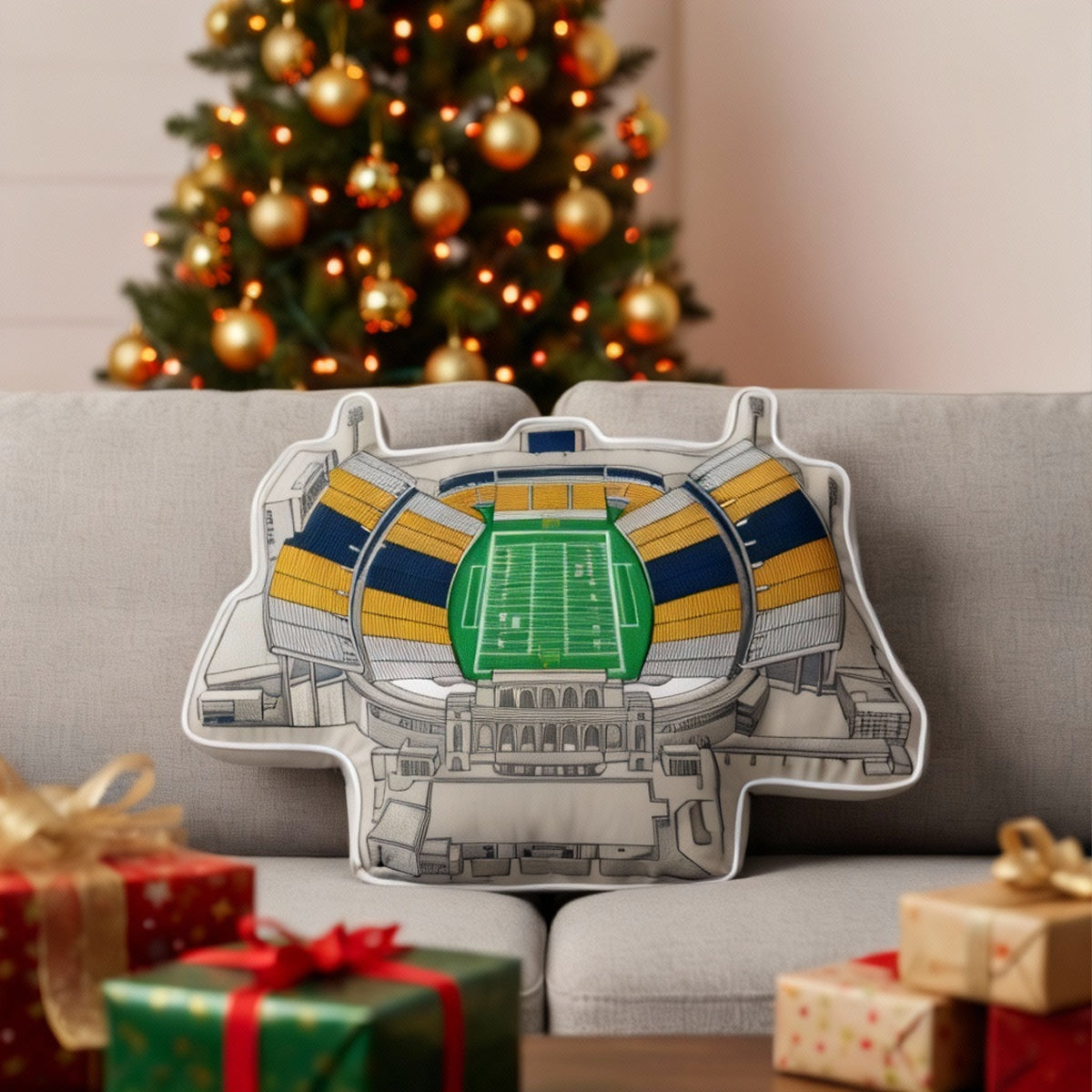 Milan Puskar Stadium Pillow | Game Day, Christmas for Sports Fans