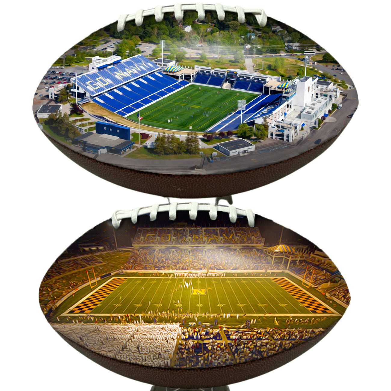 Navy–Marine Corps Memorial Stadium Football University Series | Custom Footballs for a College Football Fan