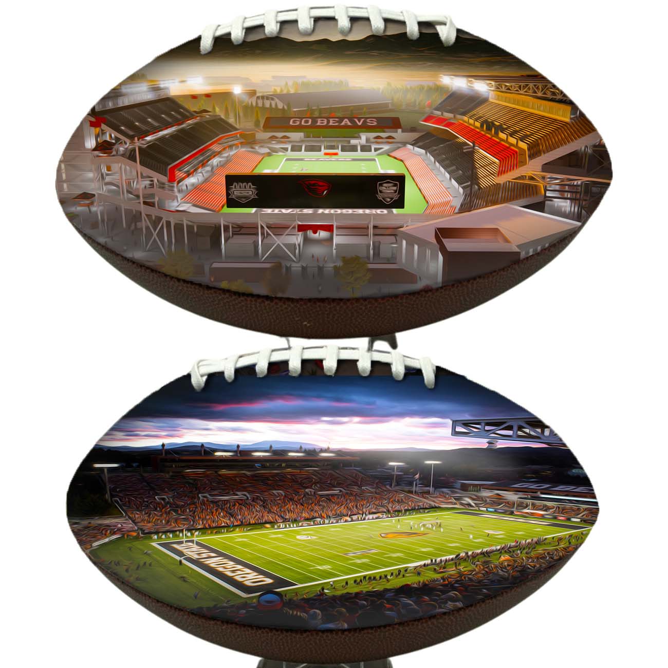 Reser Stadium Football University Series | Custom Footballs for a College Football Fan