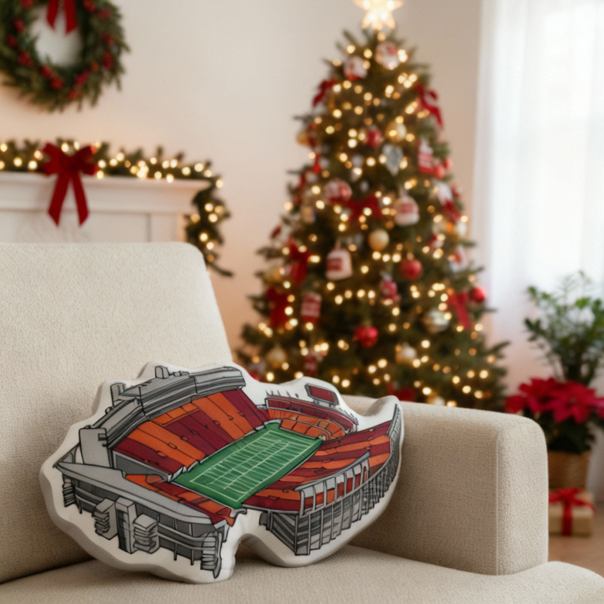 Lane Stadium Pillow | Game Day, Christmas for Sports Fans