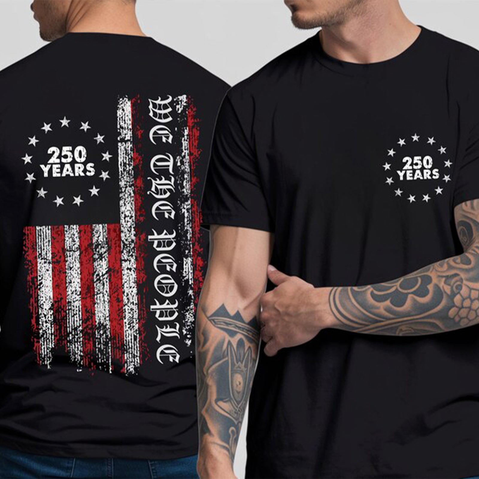 250 Years We The People Shirt | 1776-2026 America's Semiquincentennial Patriotic T-Shirt | USA 250th Anniversary Flag Tee