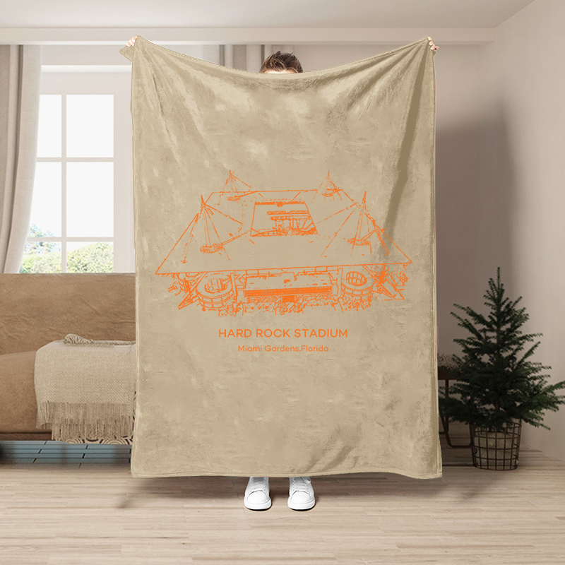 Custom Stadium Blanket Miami Gardens, Florida - Miami Hurricanes football,College Football Blanket
