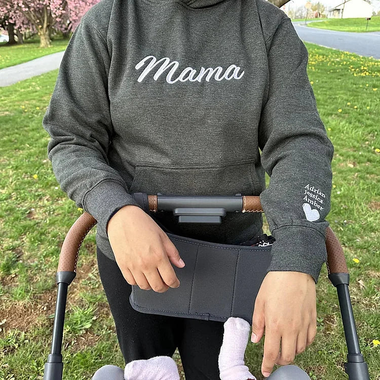 Custom Mother's Day Embroidered Mama Sweatshirt With Name | Gift for Mom