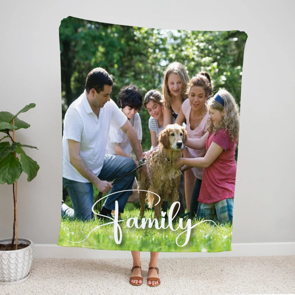 Custom Photo Fleece Blankets Gift for Mom | Mother's Day Gift