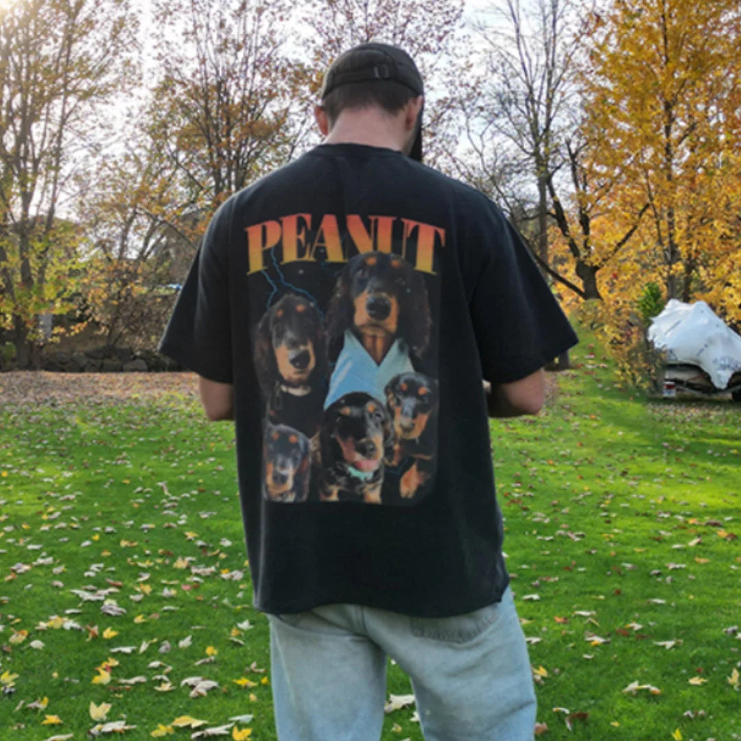 Custom Pet Dog Vintage Bootleg T-shirt-Gift For Pet Lover