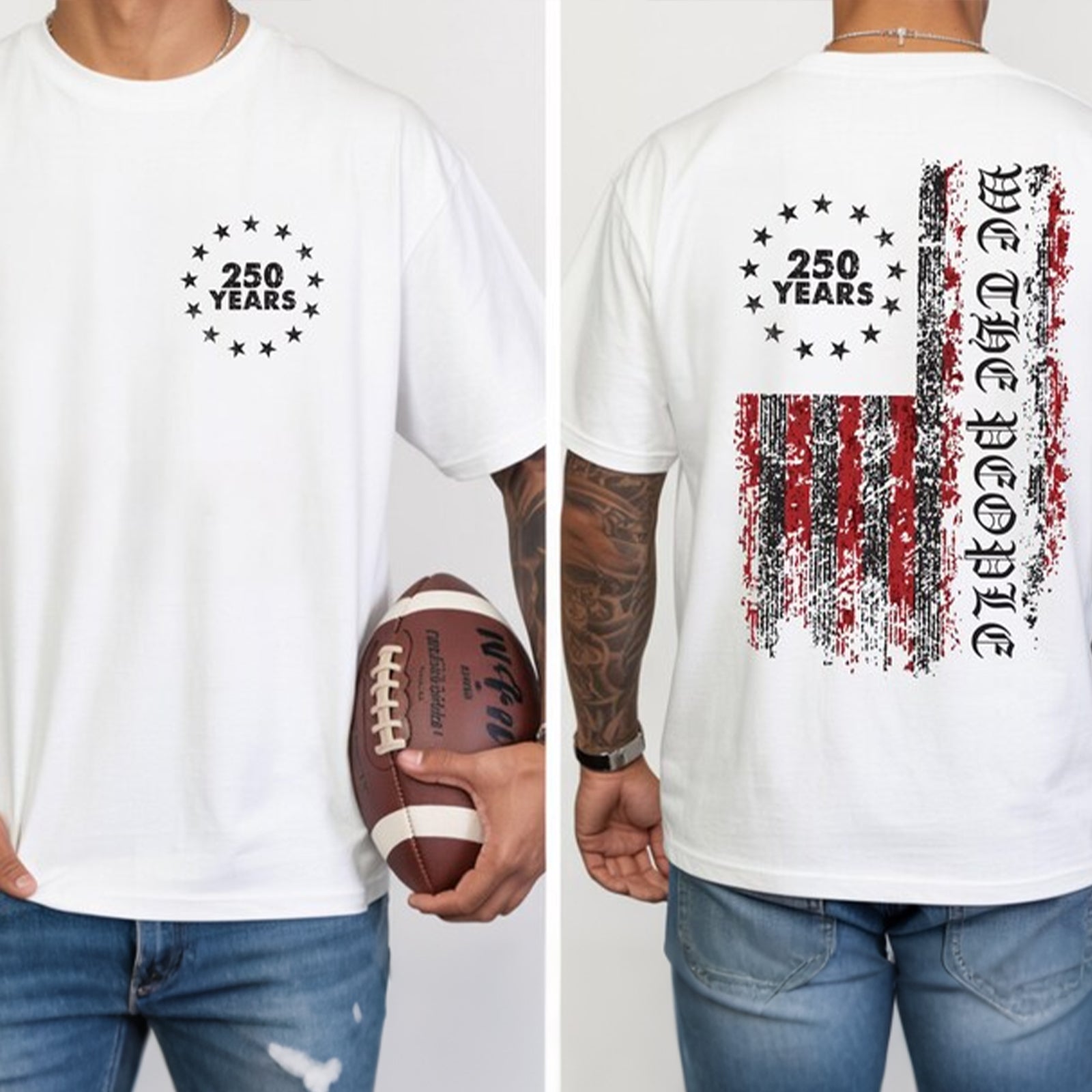 250 Years We The People Shirt | 1776-2026 America's Semiquincentennial Patriotic T-Shirt | USA 250th Anniversary Flag Tee