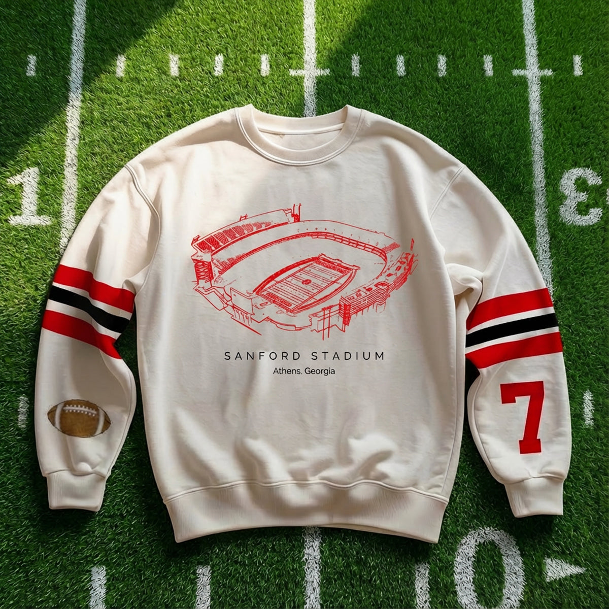 Custom Stadium Sweatshirt-Georgia Bulldogs football-College Football Sweatshirt