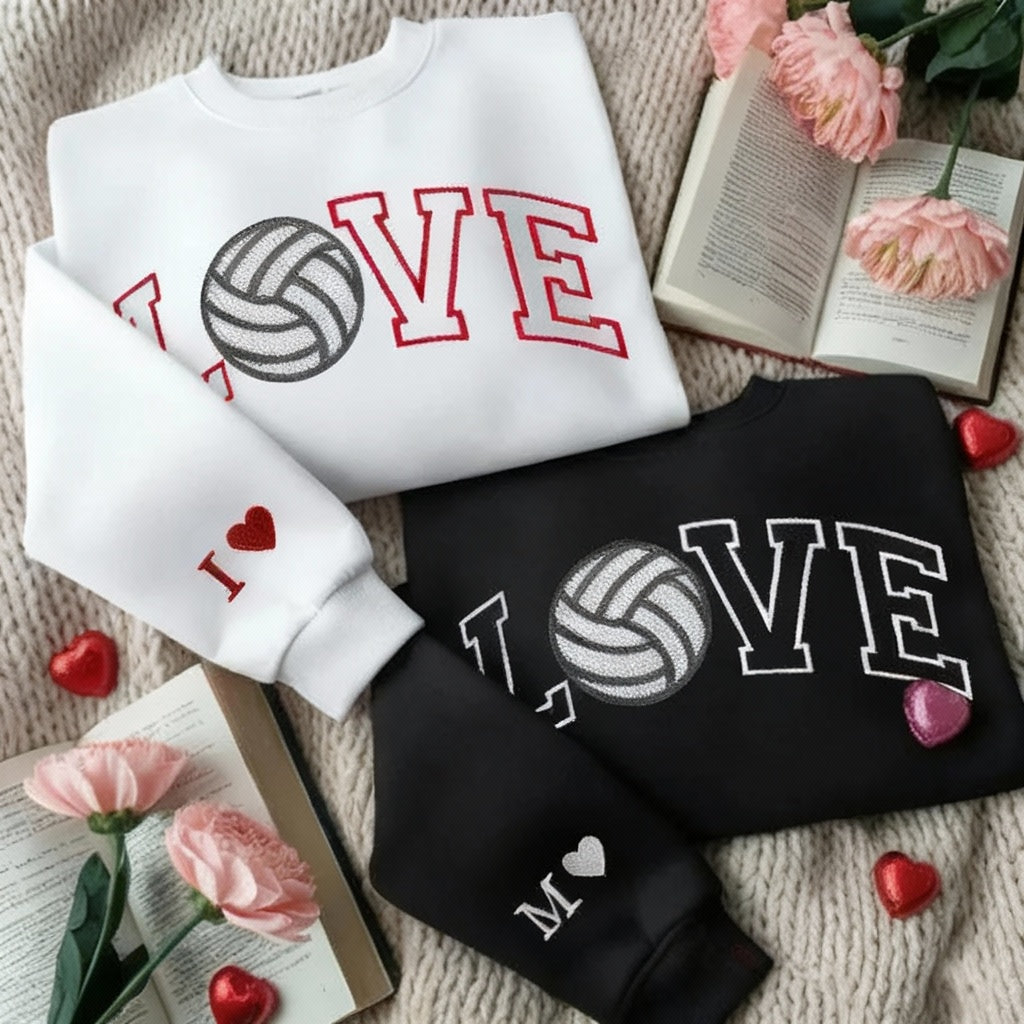 Sport LOVE Sweatshirt – Volleyball Lover Valentine’s Day Gift | Couple Sweatshirt