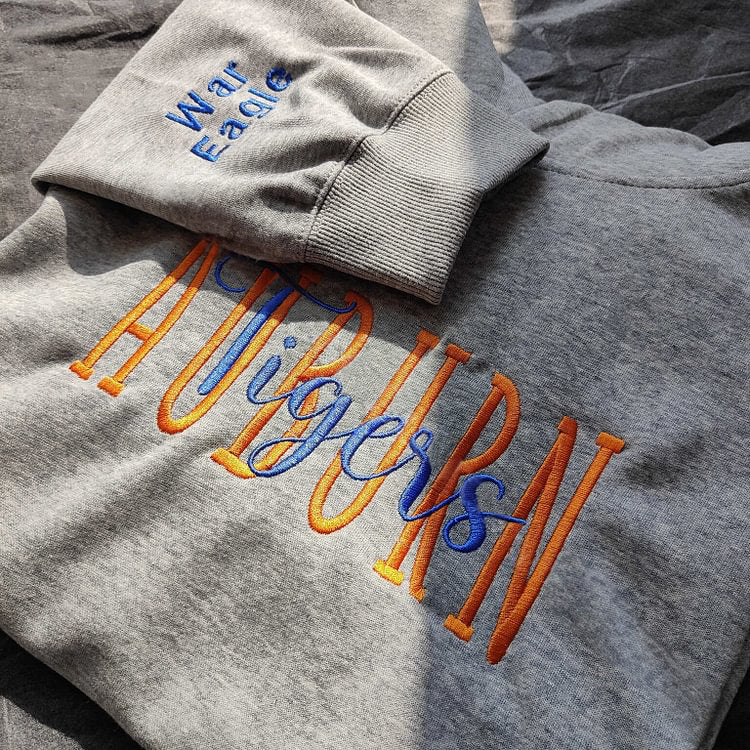 Custom Embroidered Game Day Sweatshirt With Team Name