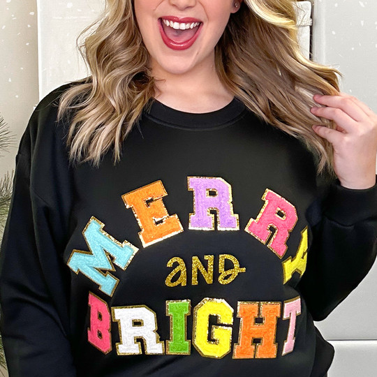 Merry and Bright Soft  Sweatshirt – Holiday Style