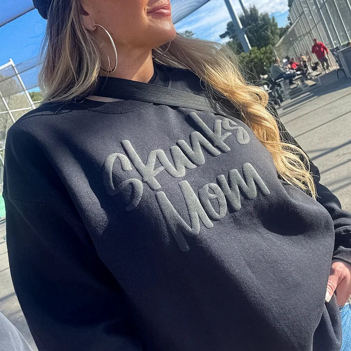 Custom 3D PUFF Print Team/School/Mascot College Sweatshirt Game Day Quotes