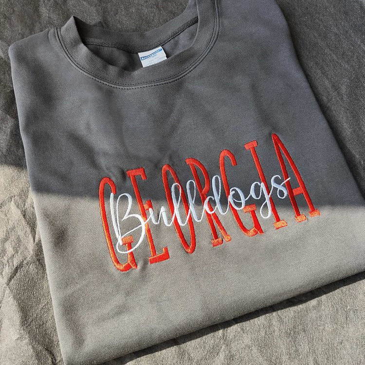 Custom Embroidered Game Day Sweatshirt With Team Name