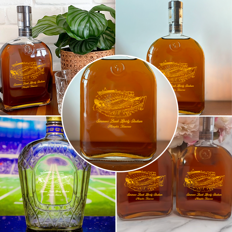 Custom Simmons Bank Liberty Stadium Whiskey Bottles-Gifts For Sports Lovers