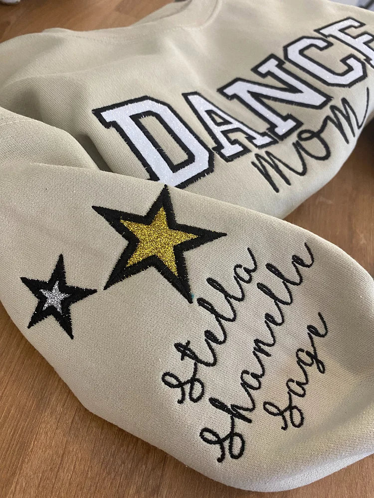 Personalized Embroidered Dance Mom Team Sweatshirt