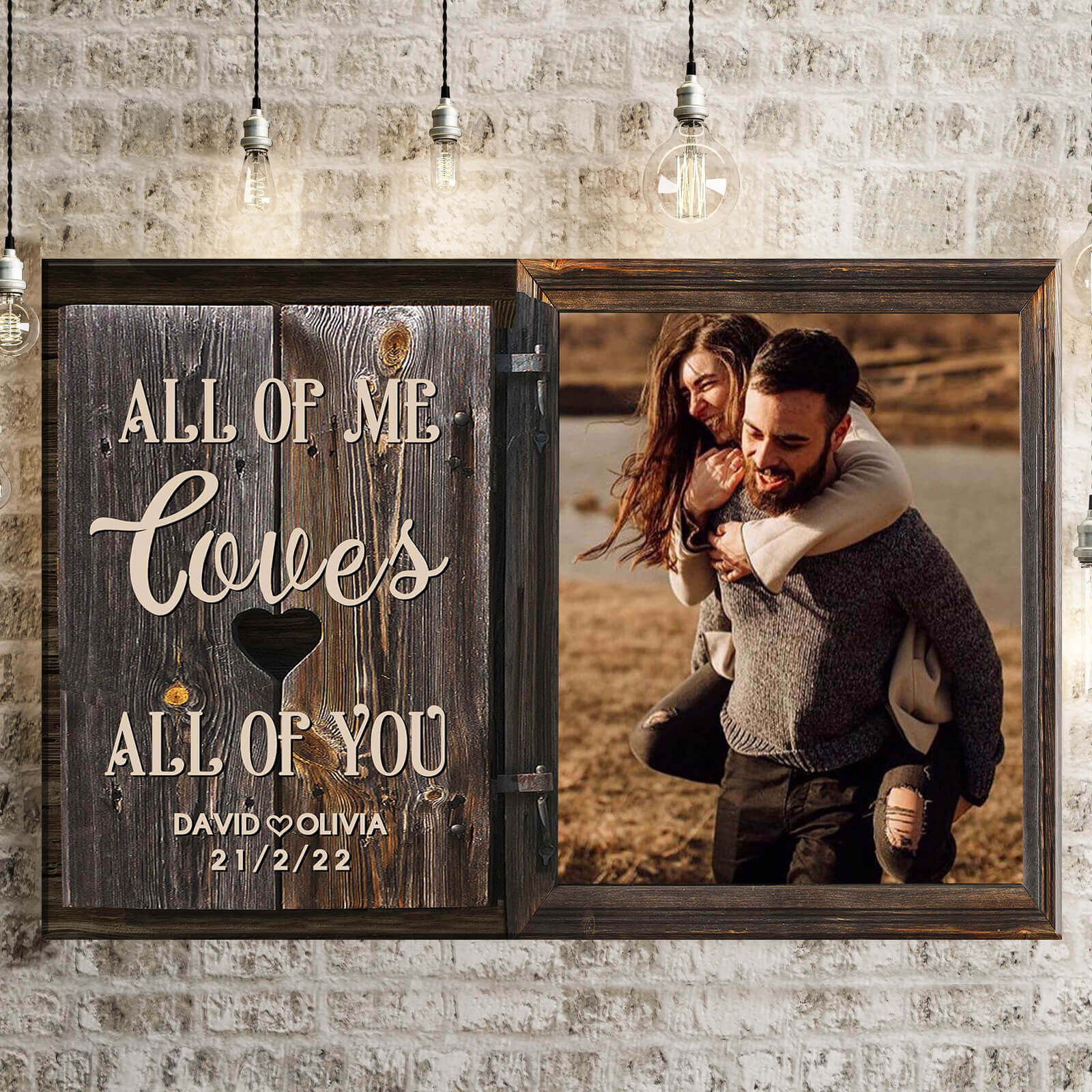 All Of Me Loves All Of You Premium Custom Canvas | Valentine's Day Gift | Couple Anniversary Gift