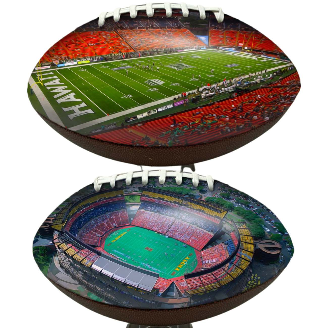 Aloha Stadium Football University Series | Custom Footballs for a College Football Fan