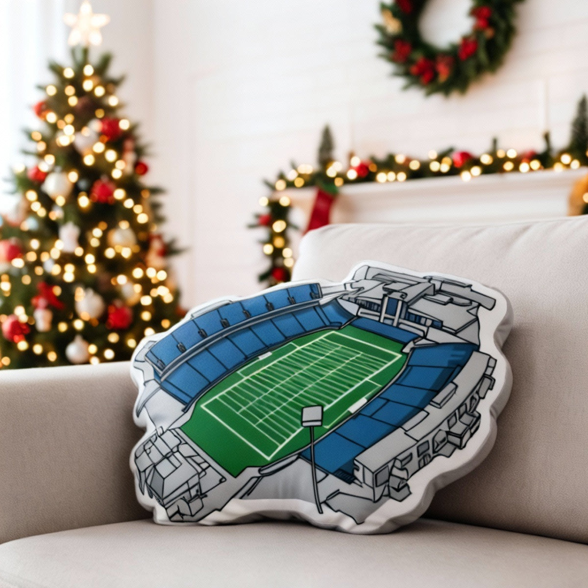 Allen E. Paulson Stadium Pillow | Game Day, Christmas for Sports Fans