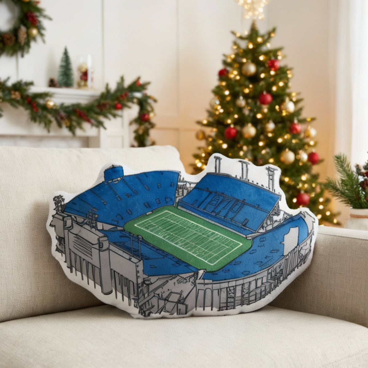 LaVell Edwards Stadium Pillow | Game Day, Christmas for Sports Fans