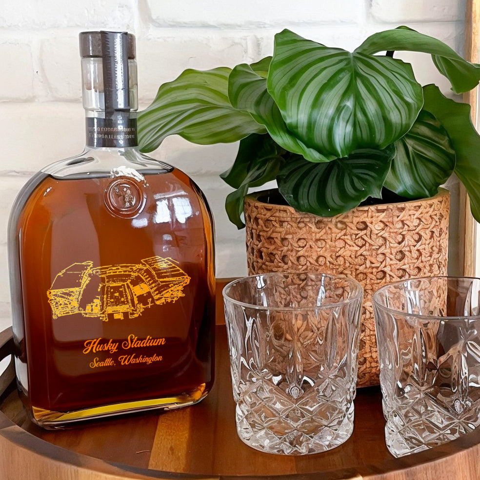 Custom Husky Stadium Whiskey Bottles-Gifts For Sports Lovers