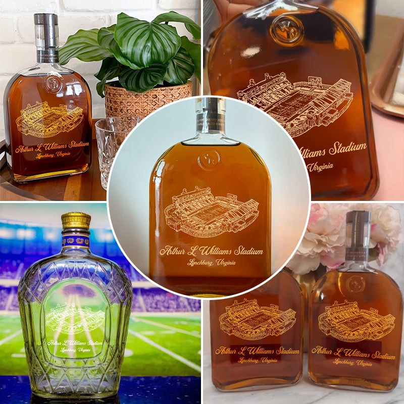 Custom Arthur L. Williams Stadium Whiskey Bottles-Gifts For Sports Lovers