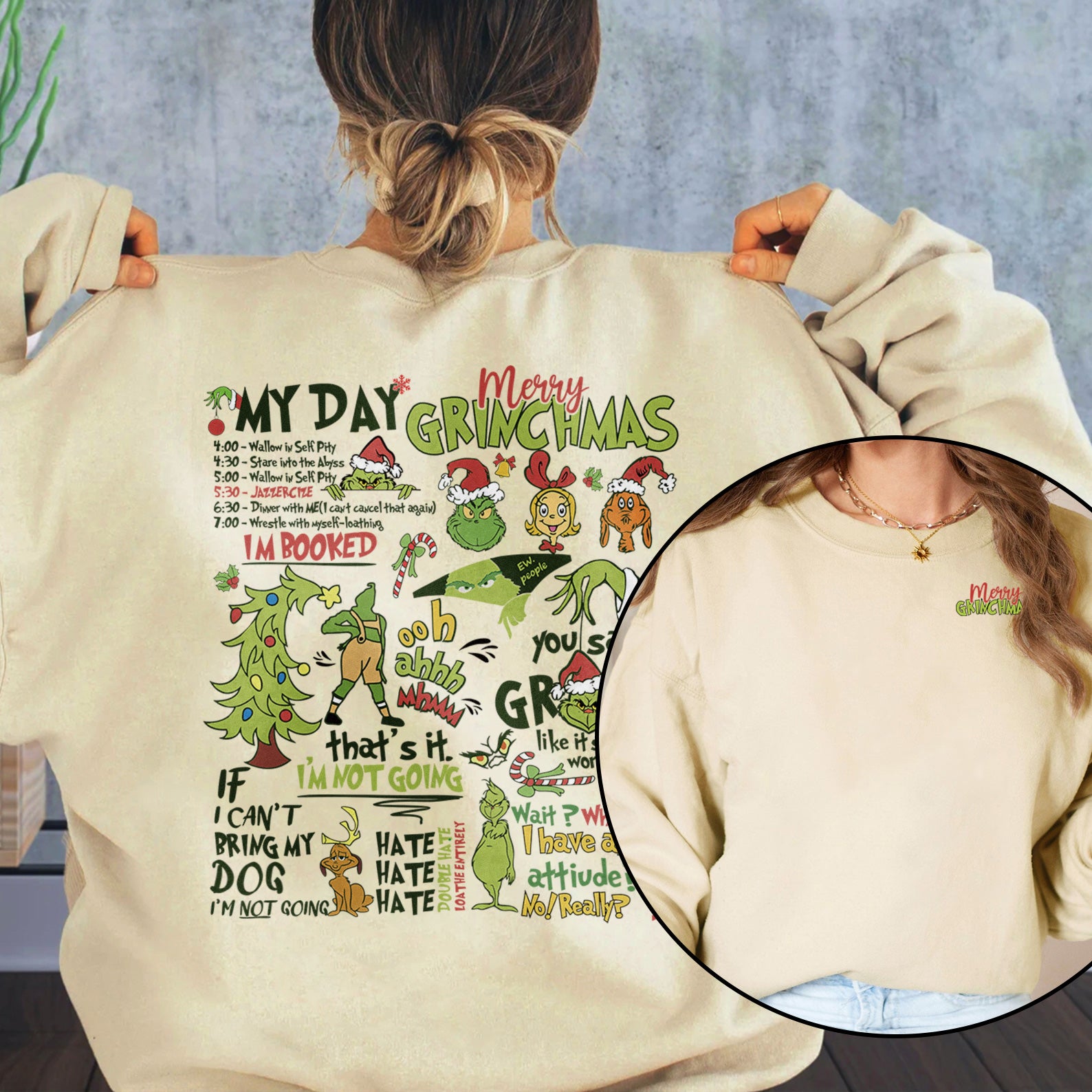 Custom My Day Merry Christmas Sweatshirt | Christmas Gifts
