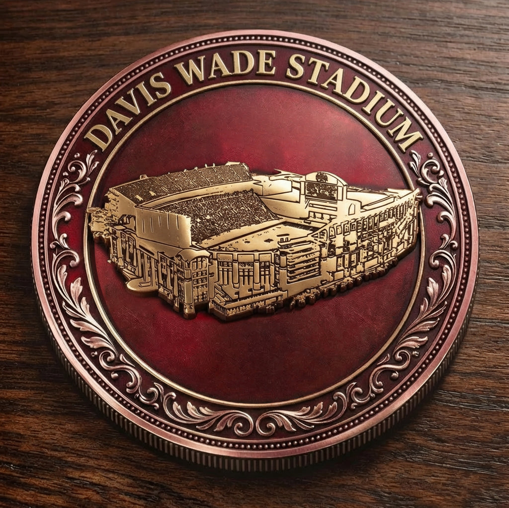 Custom Stadium Commemorative Coin Davis Wade Stadium - Mississippi State Bulldogs football, College Football Commemorative Coin
