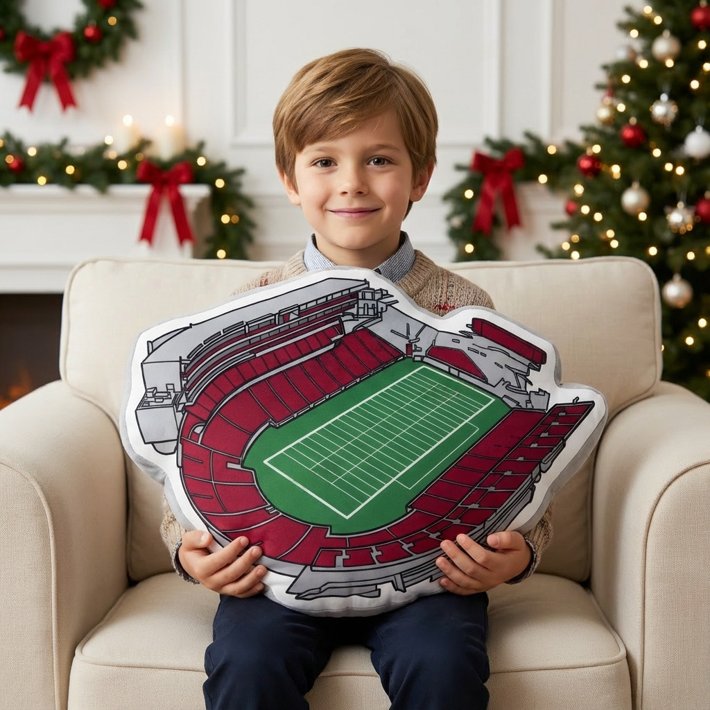 Nippert Stadium Plush Pillow | Game Day, Christmas for Sports Fans